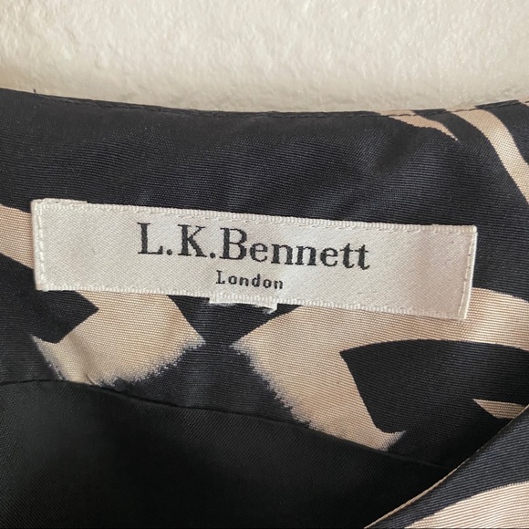 LK BENNETT patterned fit and flare dress - Picture 5 of 13
